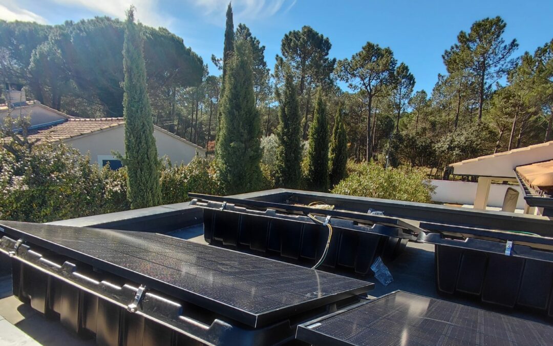 Centrale photovoltaïque de 3KWc sur toit plat