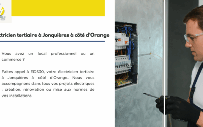 Electricien tertiaire à Jonquières à côté d’Orange